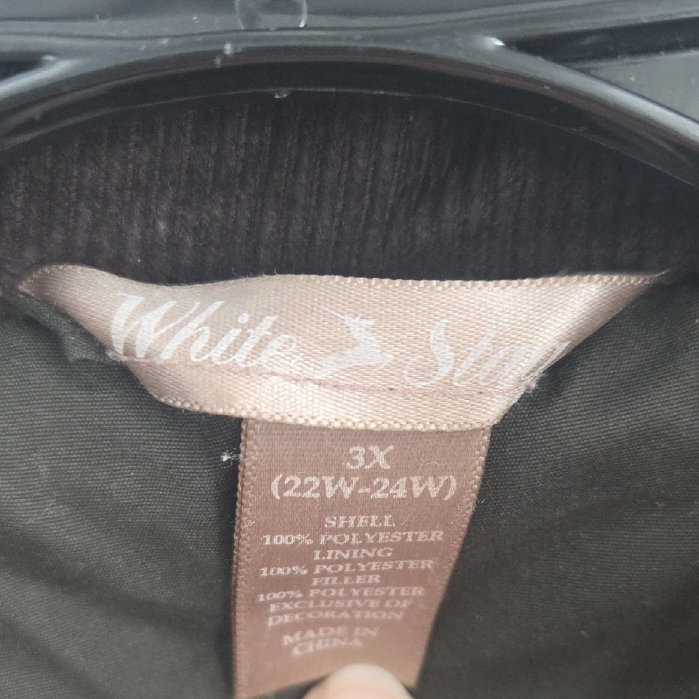 White Stag Dark Olive Jacket with Brown Corduroy Accents - Picture 2 of 16